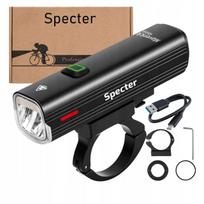 Dviračio žibintas SPECTER MAVERICK 1000lm USB, 4800mAh, IPX6 LED, powerbank