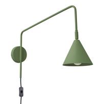 Sollux Lighting sieninis šviestuvas Nox, alyvuogių žalias