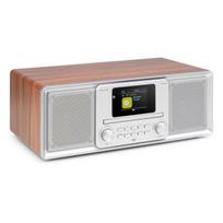 Muzikinis centras „Palmi“ universali muzikos sistema su CD/DAB+, sidabrinė
