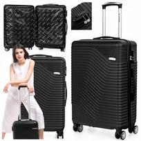 Kelioninis lagaminas SAPPHIRE 110L, didelis, juodas, su kodine spyna
