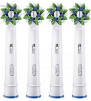 4 vnt. ORAL B Cross Tips White originalūs antgaliai elektriniam dantų šepetėliui