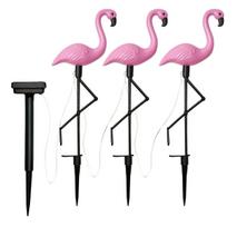 LED saulės sodo lempos – flamingas