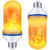 LED dekoratyvinė lemputė imituojanti gyvą liepsną e27 9w