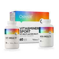 OstroVit VITA&MINERALS Sport 60 kapsulių, vitaminų ir mineralų kompleksas aktyviems žmonėms
