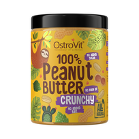 OstroVit 100% Žemės riešutų sviestas traškus – 1000 g traškios žemės riešutų sviesto versija