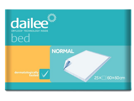 DAILEE Bed Normal paklotai 60 x 60 cm, 25 vnt. pakuotė