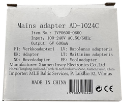 MICROLIFE AD-1024C tinklo adapteris, 1 vnt.