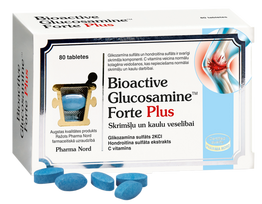 BIOACTIVE Glucosamine Forte Plus, 80 tablečių