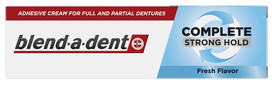 BLEND-A-DENT Complete Strong Hold Fresh Flavor dantų protezų fiksavimo kremas, 47 g