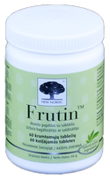 NEW NORDIC Frutin kramtomosios tabletės su citrusinių vaisių skaidulomis, 60 vnt.