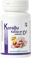 Koralinio kalcio ir D3 vitamino kapsulės – VAISTINĖS PRODUKCIJA, 30 vnt.