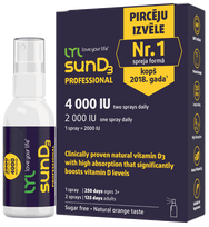 Vitaminas D3 PRO 4000 TV | 2000 TV (250 dozių) purškiklis, 50 ml, apelsinų skonio