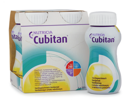 NUTRICIA Cubitan vanilės skonio gėrimas 200 ml, pakuotėje 4 vnt.