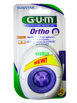 GUM Ortho dantų siūlas 50 kartų, 1 vnt.