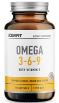 ICONFIT Omega 3-6-9 minkštos kapsulės 90 vnt. maisto papildas