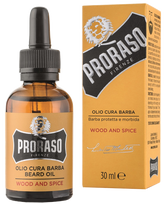 PRORASO Barzdos aliejus medienos ir prieskonių natomis, 30 ml