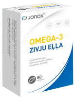 JONAX Omega-3 Žuvų Taukai — 60 kapsulių vaikams