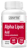 ZENYTH Alfa lipoinė (tioktinė) rūgštis 645 mg, 60 kapsulių