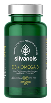 Silvanols D3 + Omega 3 - 60 Premium kapsulių su vitaminais ir riebalų rūgštimis