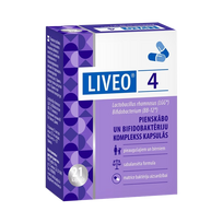 LIVEO – 21 kapsulė pakuotėje su 4 bakterijų kolonijomis kapsulėje