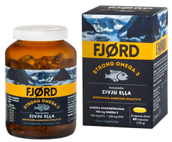 FJORD Žuvų taukų kapsulės su Omega-3, 80 vnt.