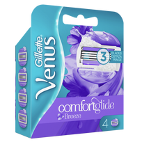 GILLETTE Venus Comfortglide Breeze – 4 skutimosi peiliukų kasetės moterims