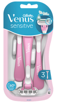 Vienkartiniai skustuvai moterims GILLETTE Venus Smooth Sensitive, 3 vnt.