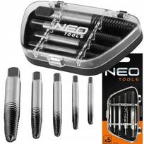 NEO TOOLS nulūžusių varžtų išsukimo įrankių rinkinys, 5 vnt., M3–M18