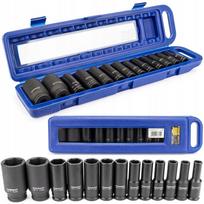 Smūginių galvučių rinkinys Powermat, 6 kampų, 10–32 mm, 1/2″