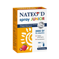 NATEO D Junior SV 2000 vitaminas D skystas purškalas, 27 ml