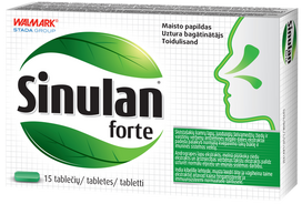 SINULAN Forte 15 tablečių kvėpavimo takų ir imuniteto palaikymui