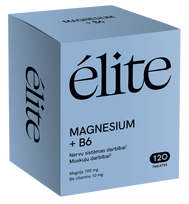 ELITE tabletės su magniu ir vitaminu B6, 120 vnt.