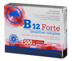 OLIMP LABS B12 Forte Bio Complex – 30 kapsulių su organiniais chelatais