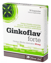 OLIMP LABS Ginkoflav Forte kapsulės 80 mg, 30 vnt.
