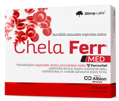 OLIMP LABS Chela-Ferr Med+ – 30 kapsulių pakuotė