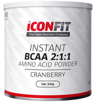 ICONFIT BCAA 2:1:1 milteliai su spanguolių skoniu, 300 g