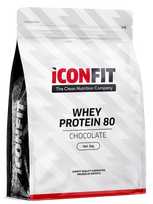 ICONFIT Išrūgų baltymai 80 – šokolado milteliai, 1 kg
