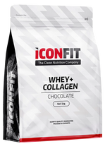 ICONFIT Whey+Kolagenas – šokolado skonio milteliai, 1000 g