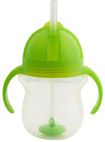 MUNCHKIN 6m+, žalias puodelis su šiaudeliu, 207 ml