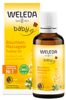 WELEDA kūdikio pilvo masažo aliejus – 50 ml su medetkomis