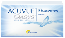 Kontaktiniai lęšiai ACUVUE Oasys -4,00 BC 8,4, 6 vnt. pakuotėje