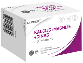 Magnis + Cinkas + Kalcis tabletės, 60 vnt. JONAX
