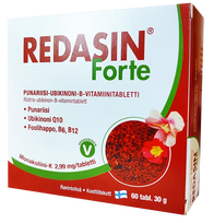 REDASIN Forte – 60 tablečių širdies ir kraujotakos sveikatai