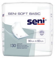 SENI Soft Basic sugeruojantys paklotai 60 x 90 cm, pakuotėje 30 vnt.