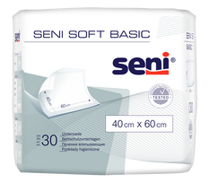SENI Soft Basic sugeriamieji paklotai 40 x 60 cm (30 vnt.)