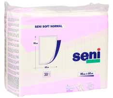 SENI Soft Normal paklotai 60x90 cm — pakuotė 30 vnt.