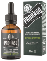 Barzdos aliejus PRORASO su kiparisų ir kvapiųjų auksabarzdžių aromatu, 30 ml