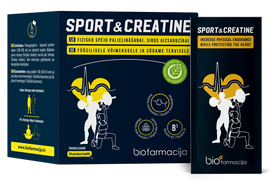 BIOFARMACIJA Sport & Kreatino milteliai, 28 pakeliai