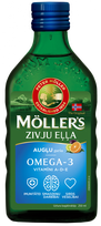 Norvegijos MÖLLER'S žuvų taukai su vaisių skoniu 250 ml