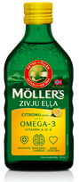 Žuvų taukai su citrinų kvapu, 250 ml — MOLLERS